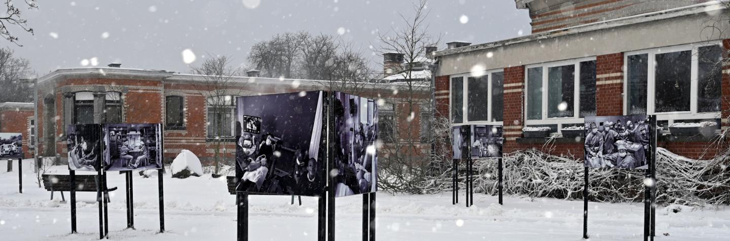 Le site Horta sous la neige