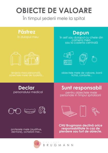 affiche "Objets de valeur" traduite en roumain